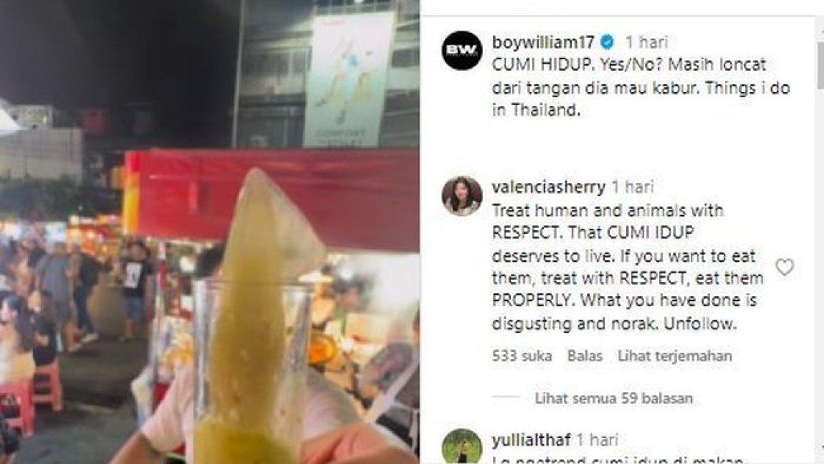 boy foto makanan ekstrem