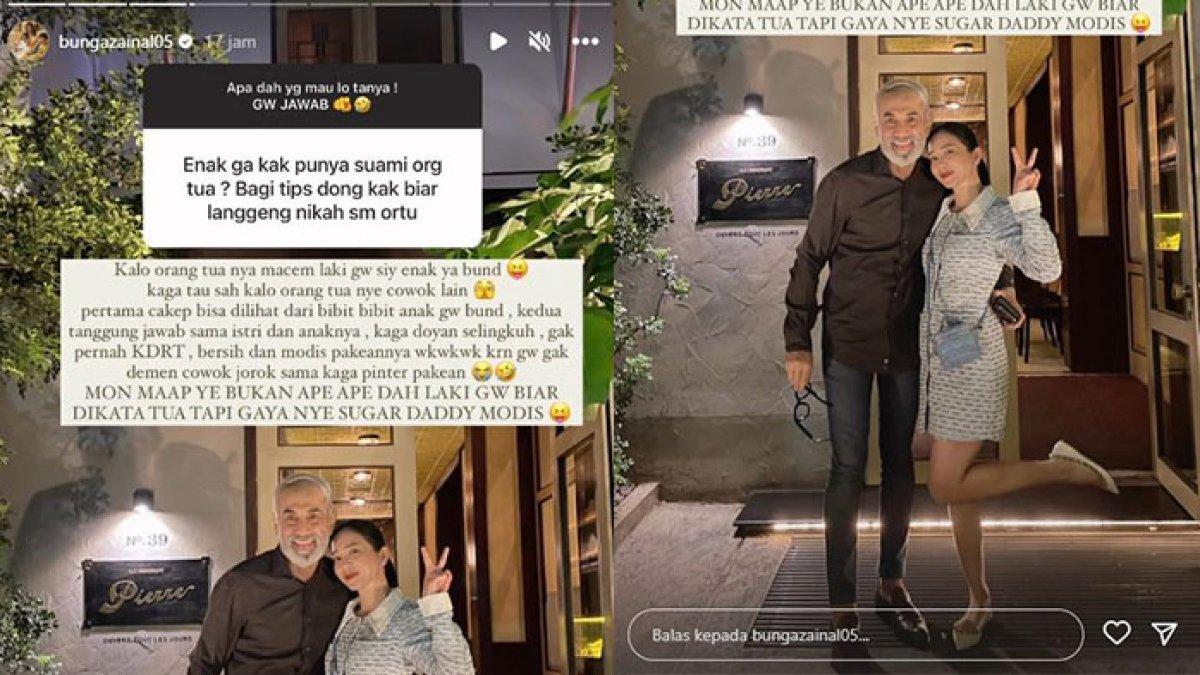 Bunga Zainal dan daddy sugar-nya yang tak lain adalah suami sendiri Sukdhev Singh