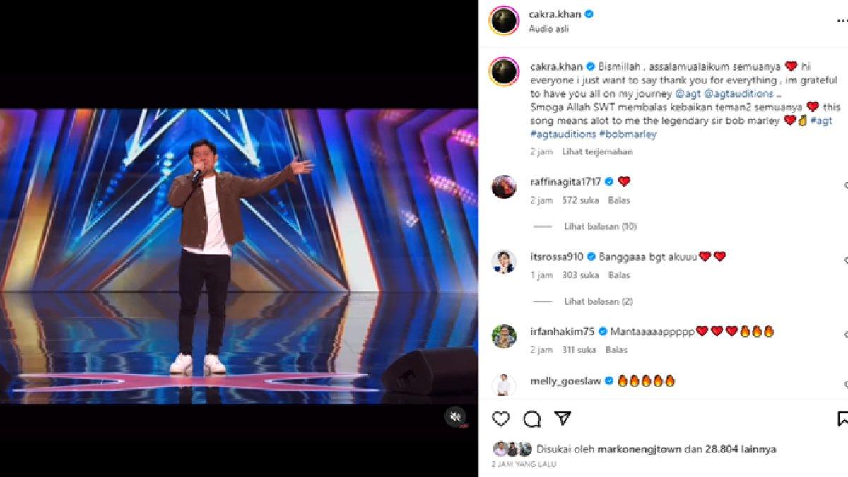 Cakra Khan sukses raih 4 yes diajang America's Got Talent.
