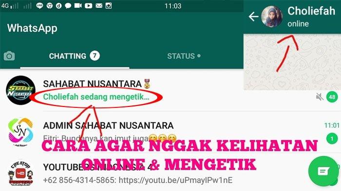 Cara Menyembunyikan Status Online 'Sedang Mengetik' di WhatsApp