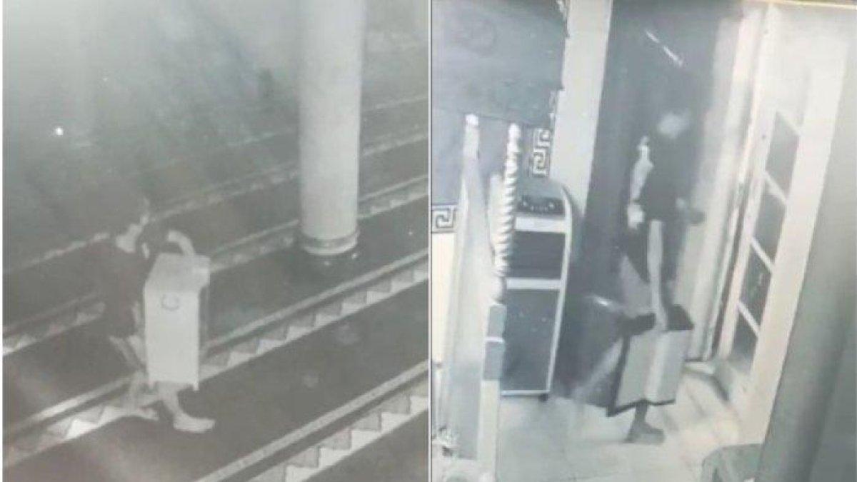 CCTV menyorot aksi pencurian kotak amal dan mixer sound system