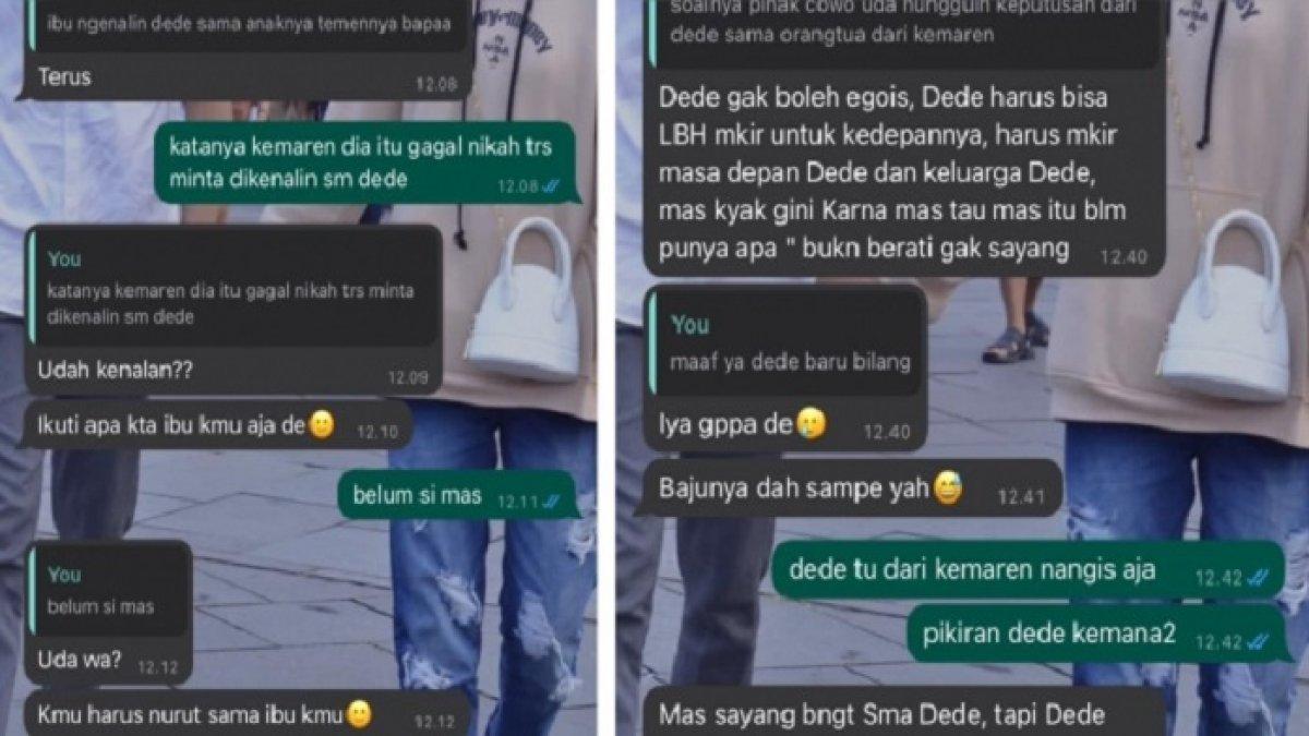 Chat haru perjodohan viral di TikTok.