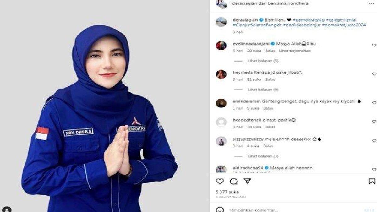 Dera Siagian Tampil Dengan Gaya Berhijab Jadi Sorotan