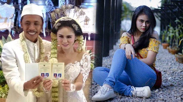 Momen pernikahan Dwinda Ratna dengan Furry Setya alias  Mas Pur Tukang Ojek Pengkolan.