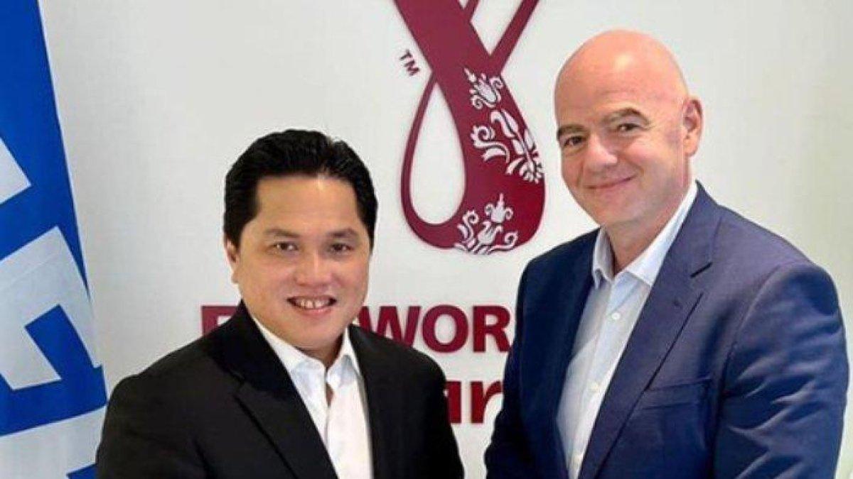Erick Thohir, membeberkan beberapa kemungkinan alasan FIFA menunjuk Indonesia