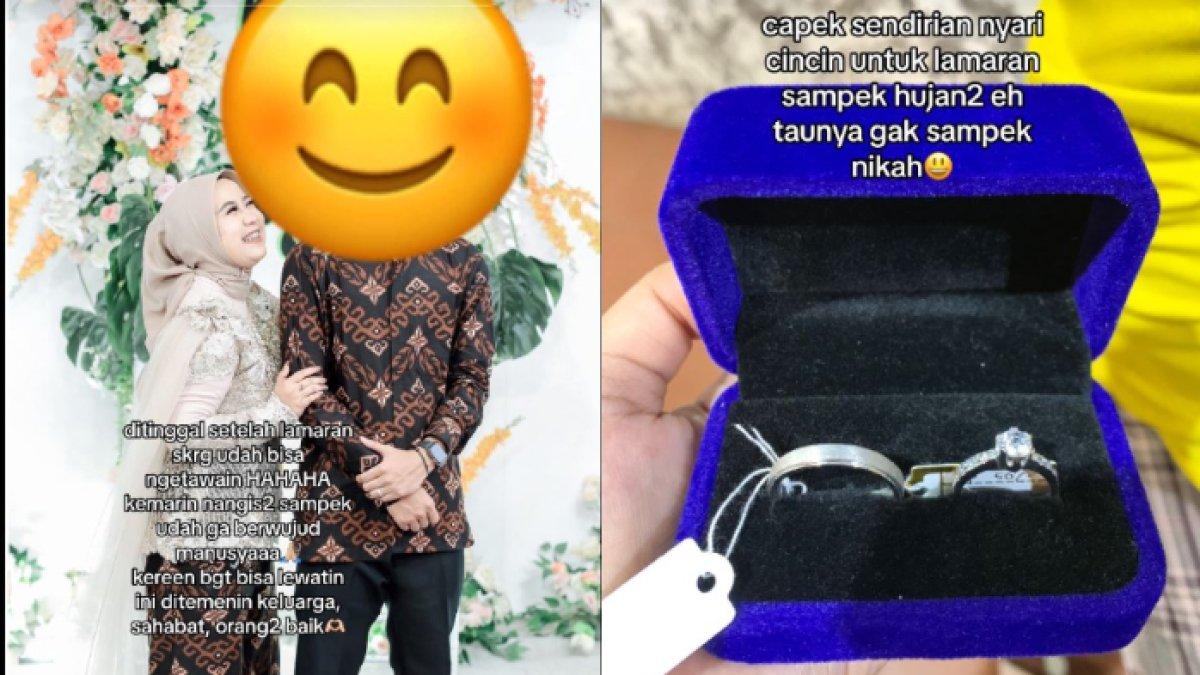 gadis tersebut sudah berjuang untuk acara lamarannya