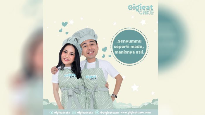 BISNIS RAFFI AHMAD BANGKRUT - Pada tahun 2018-2019, Raffi dan Nagita mencoba peruntungan di industri kue bolu kekinian melalui Gigieat Cake.