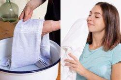 mengusap mata menggunakan handuk hangat