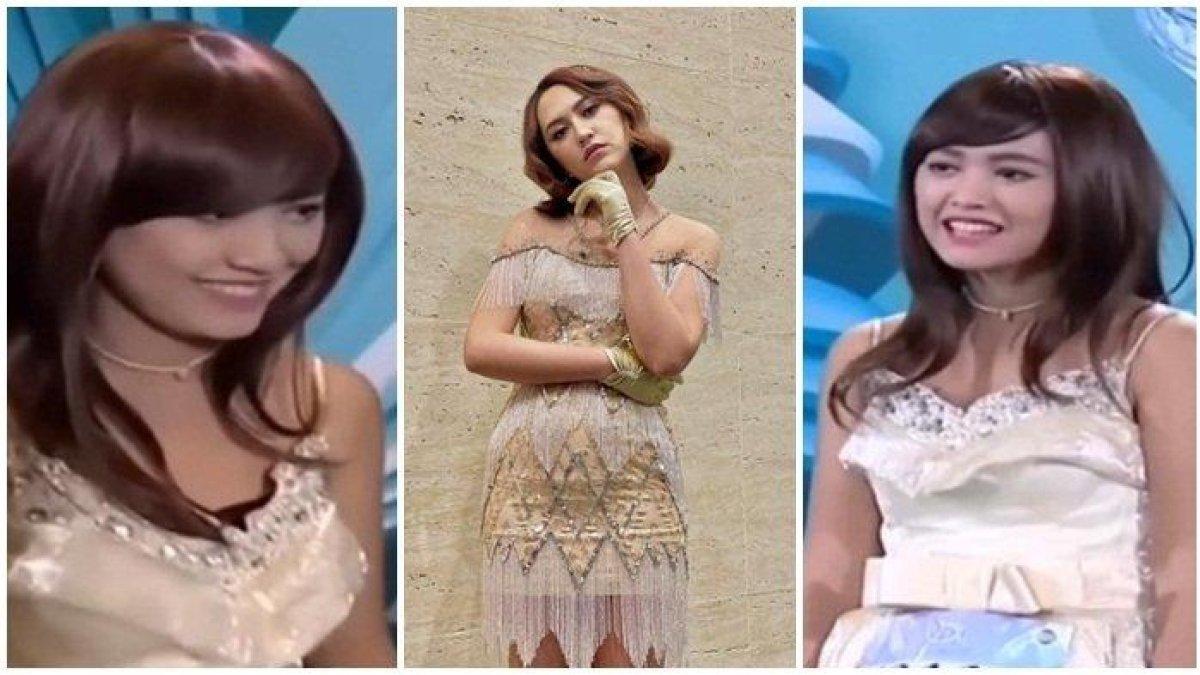Happy Asmara saat mengikuti ajang Dangdut D'Academy.