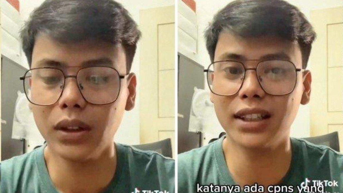 Husein, guru muda yang viral setelah curhat mengundurkan diri sebagai CPNS Kabupaten Pangandaran, Jawa Barat.