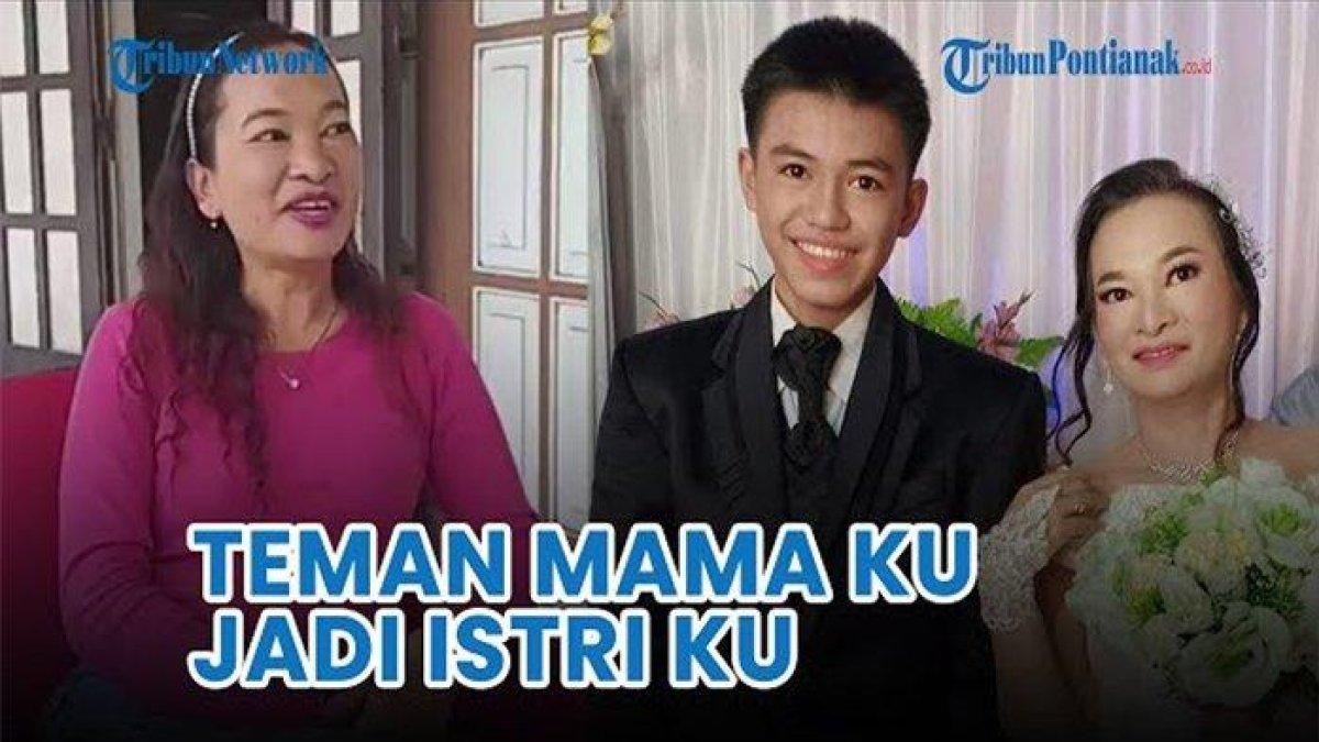 Ialah Kevin (16) warga Desa Bekut, Kecamatan Tebas, kabupaten Sambas menikahi Maria (41).