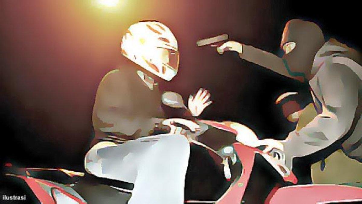 Ilustrasi begal, driver ojek online dibegal oleh penumpangnya sendiri.