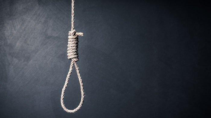 Ilustrasi bunuh diri, tali, gantung, menggantung.
