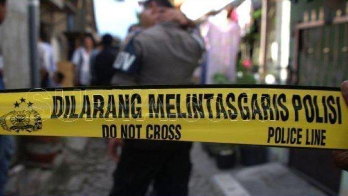 Ilustrasi garis polisi.