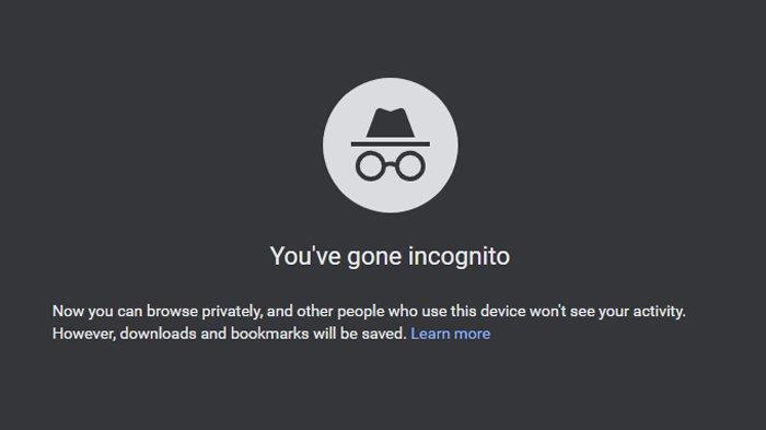 Jadi untuk mengakalinya kamu bisa menggunakan mode incognito.
