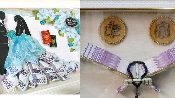 Mahar atau seserahan untuk lamaran dan pernikahan biasanya dihias dengan cantik.