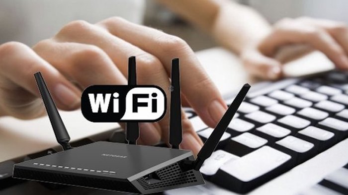 Ilustrasi menggunakan WiFi.
