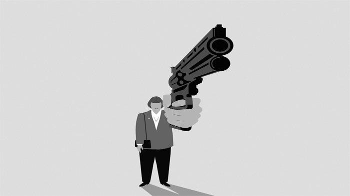 Ilustrasi penembakan