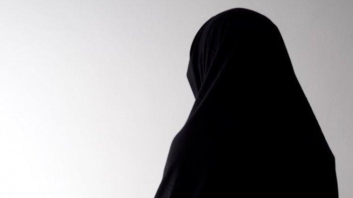 Ilustrasi wanita berjilbab.