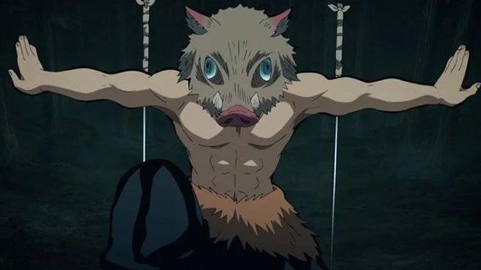 Inosuke Hashibira, nama karakter anime Demon Slayer.