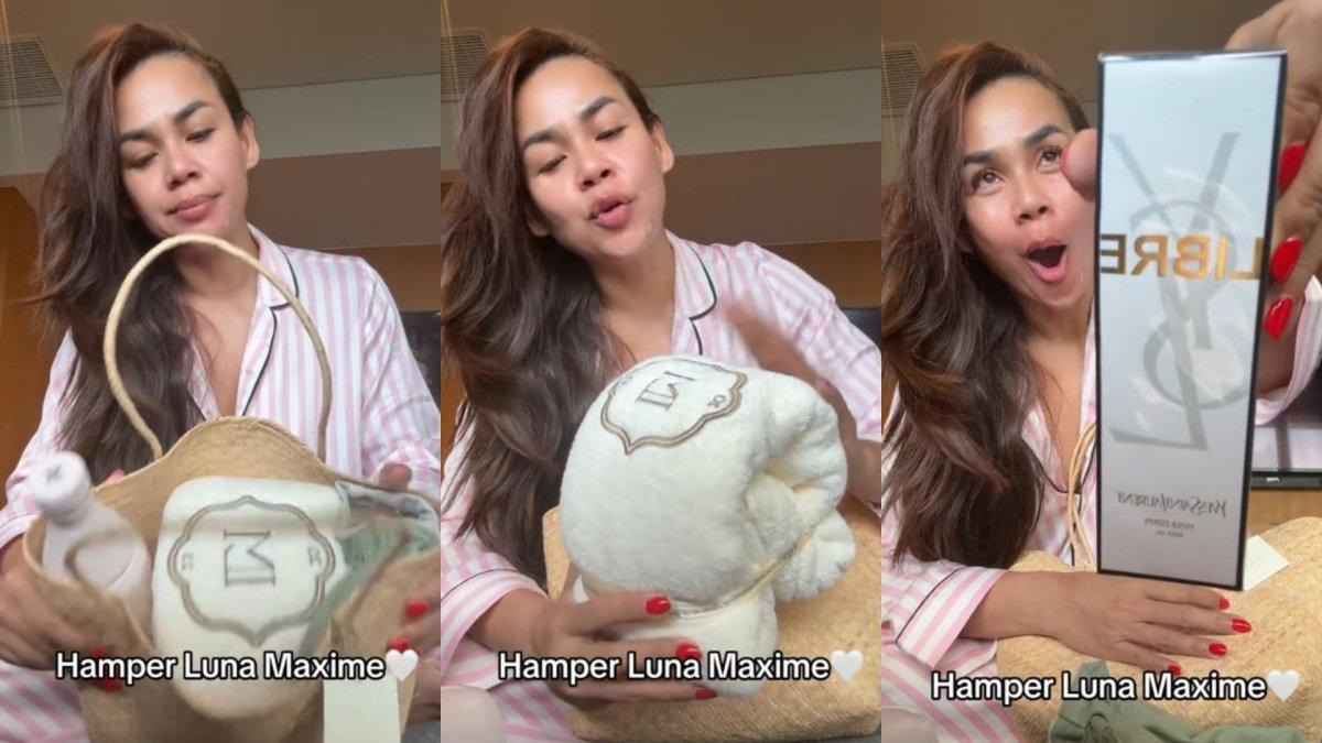 Melaney Ricardo bongkar isi souvenir pernikahan Luna Maya dan Maxime Bouttier.