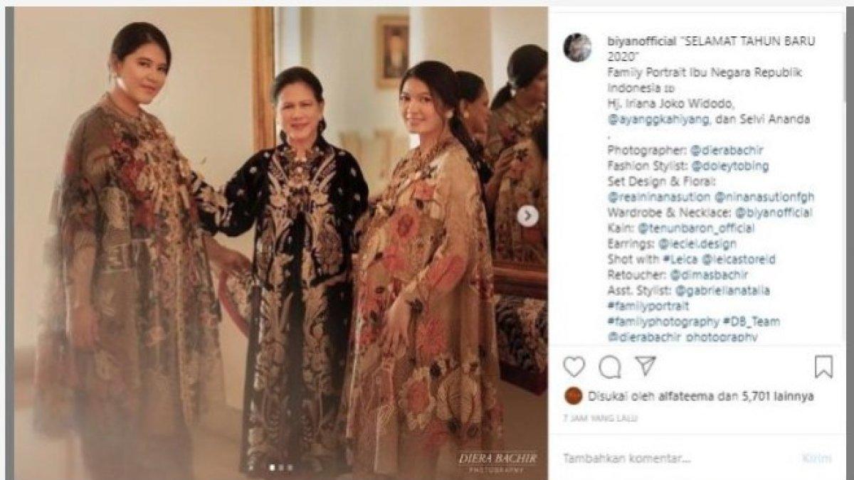MOMEN AKRAB SELVI ANANDA DAN KAHIYANG AYU - Saat Selvi Ananda tengah hamil besar, istri Gibran tetap meluangkan waktu untuk melakukan sesi foto bersama Kahiyang Ayu dan ibu mertuanya, Iriana Widodo. 