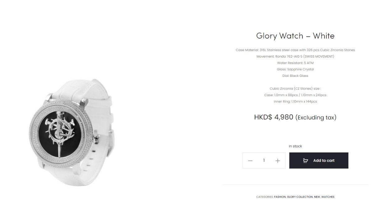 Jam tangan Cecilia Chung berharga sekira Rp 25 juta.