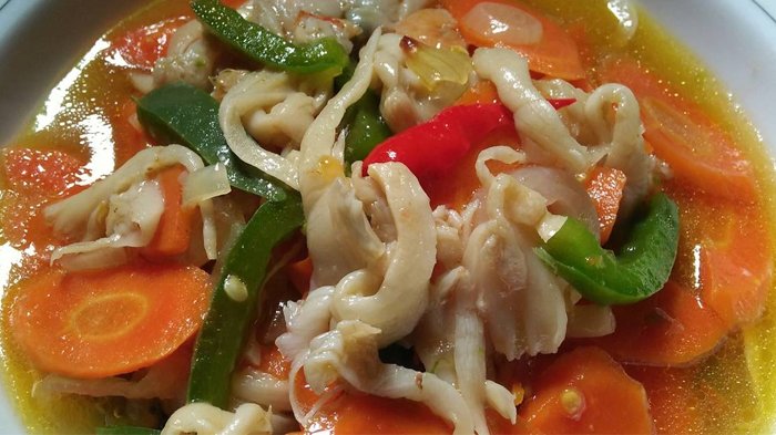 Jamur Tiram Kuah Pedas