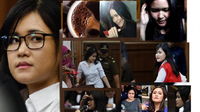 Ekspresi Jessica Kumala Wongso dalam berbagai persidangan kasus kopi bersianida yang menewaskan Wayan Mirna Salihin.