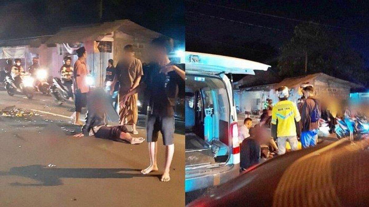 Kecelakaan antara dua sepeda motor