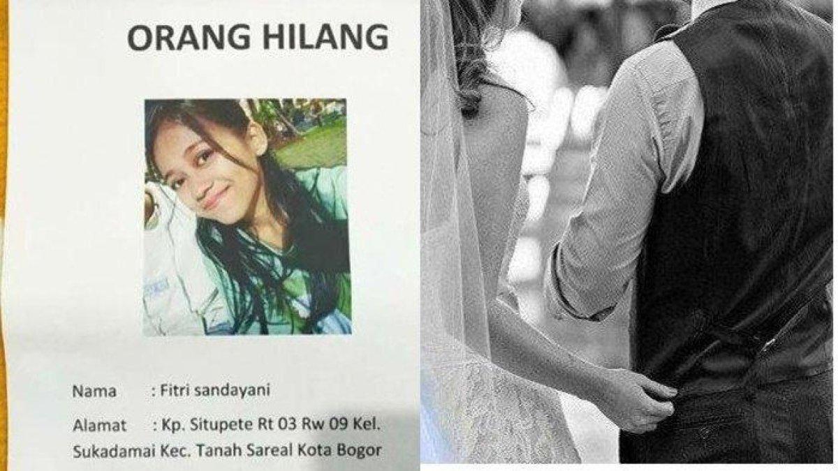 (kiri) Fitri Sandayani, pengantin hilang misterius
