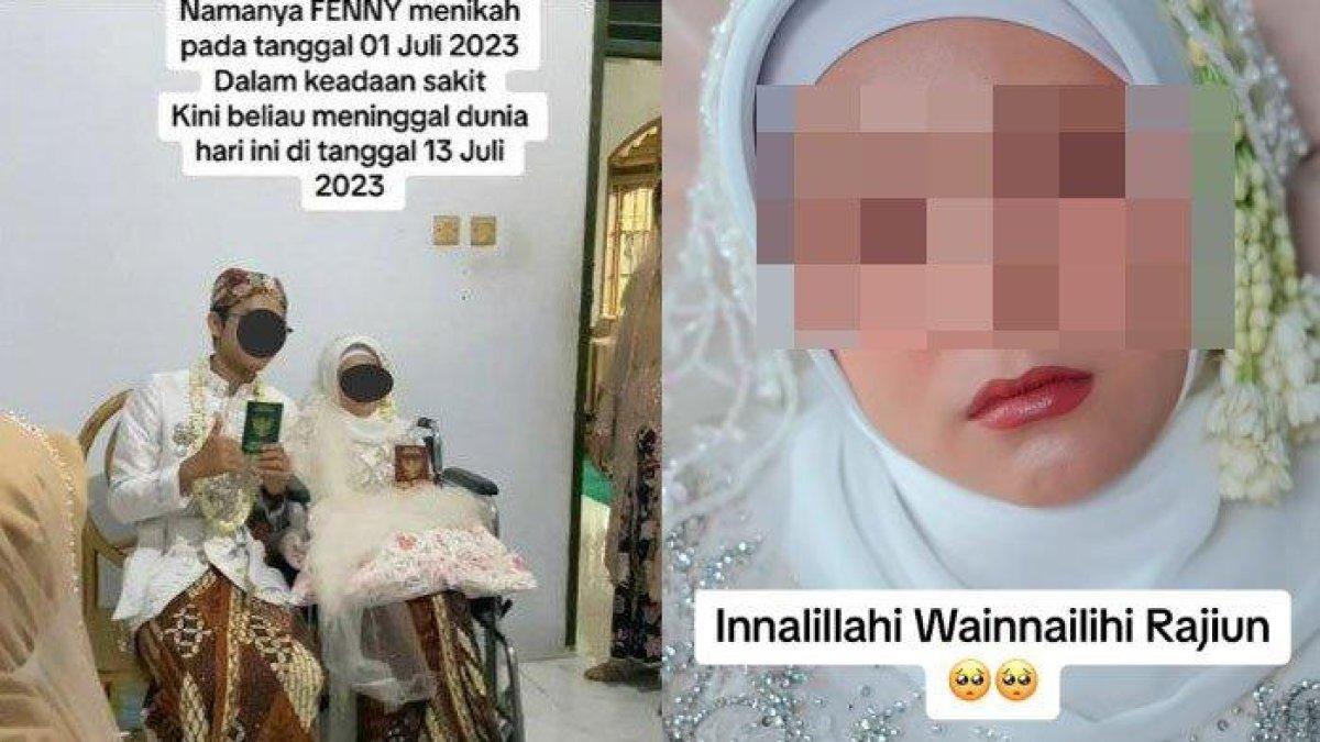 Kisah pengantin yang didandani sambil tidur kini meninggal usai 12 hari menikah
