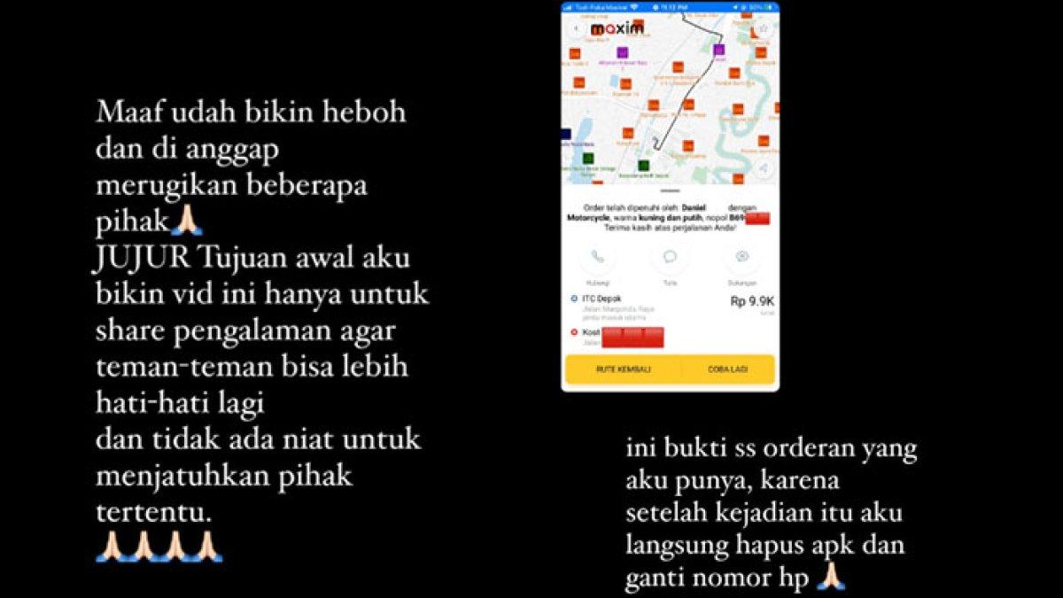 Klarifikasi si cewek yang diculik