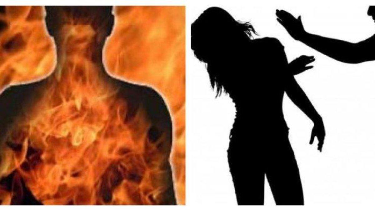 Kolase Foto Ilustrasi bakar diri dan pengaiayaan