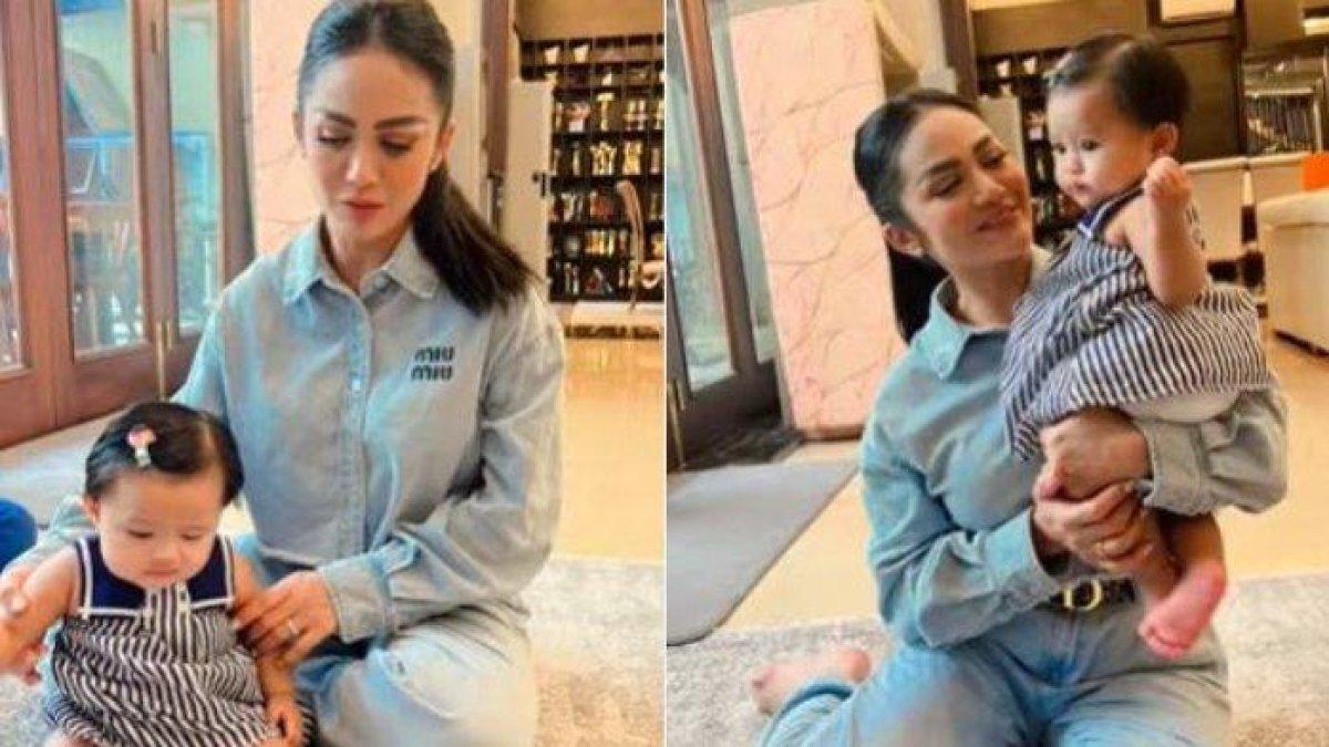 Kebahagiaan Krisdayanti semakin bertambah dengan hadirnya Ameena.