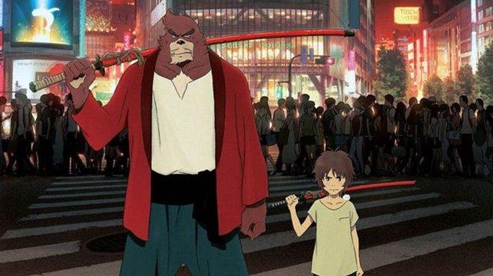 Kumatetsu dan Ren, dalam film anime The Boy and the Beast.
