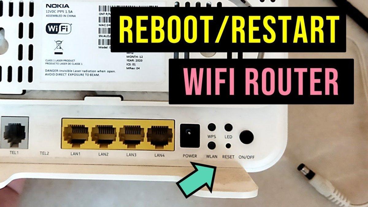 dengan cara merestart router yang maish menyala