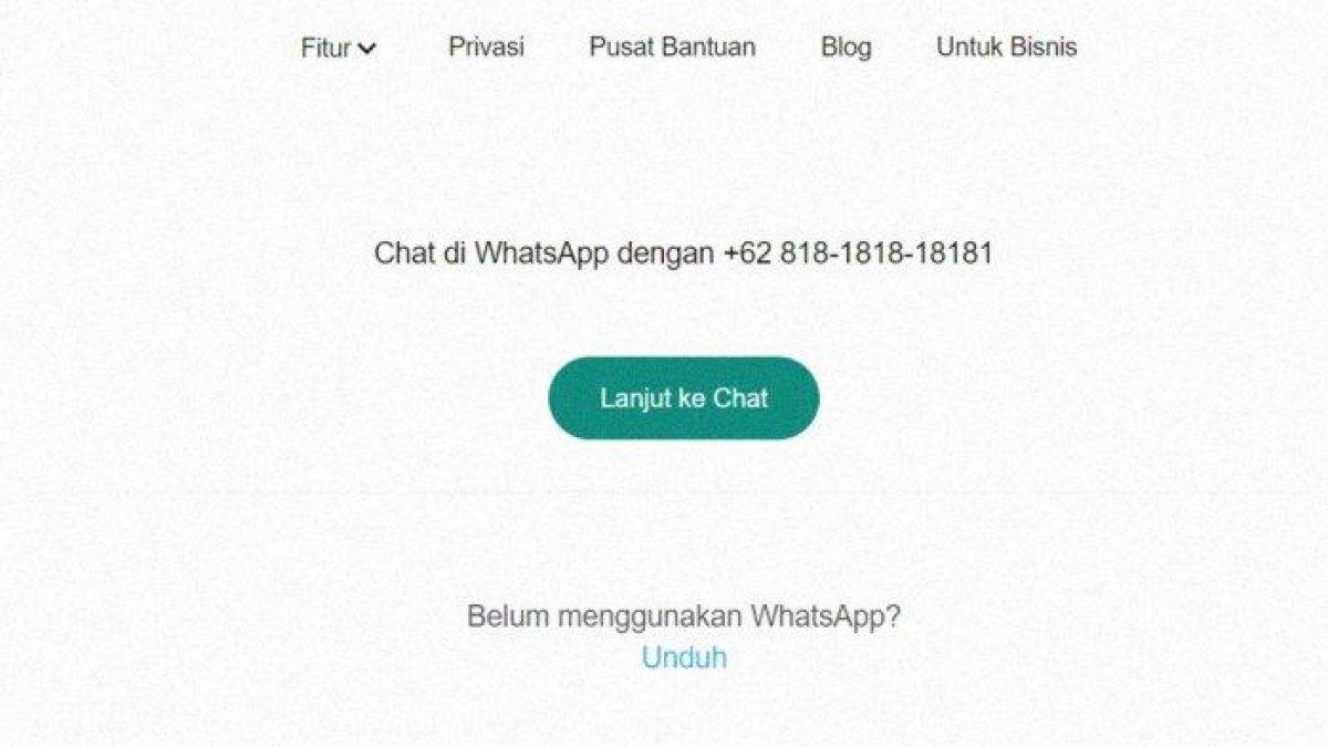 Menuliskan nomor telepon melalui mesin pencarian Google.