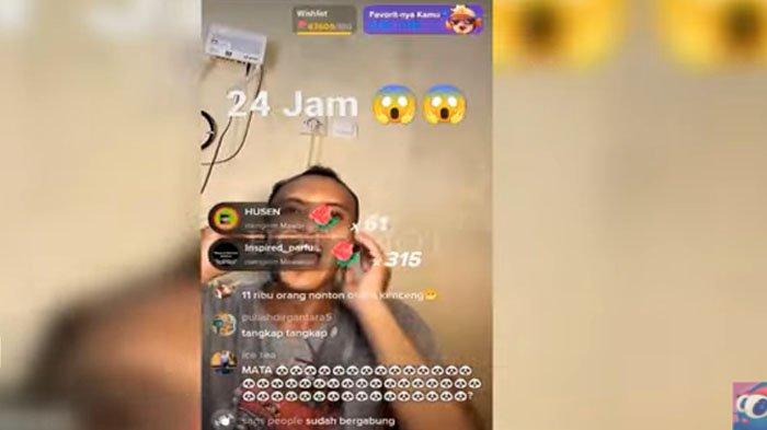 Caisar live TikTok 24 jam nonstop berujung didatangi BNN.