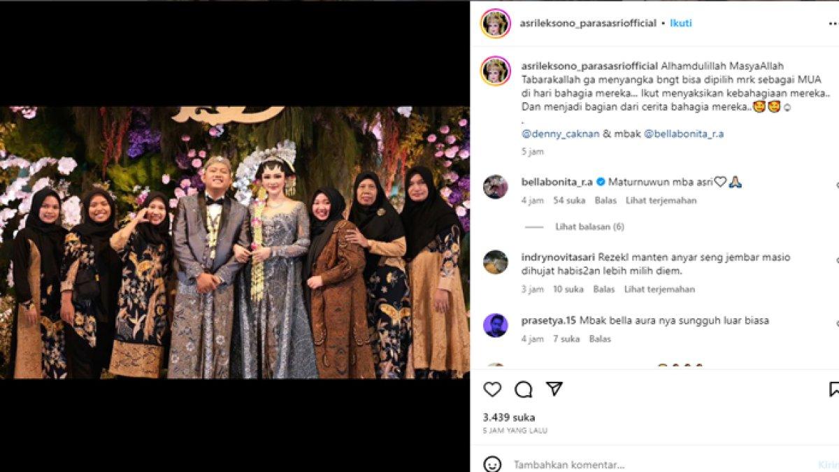 MUA pernikahan Bella Bonita dan Denny Caknan.