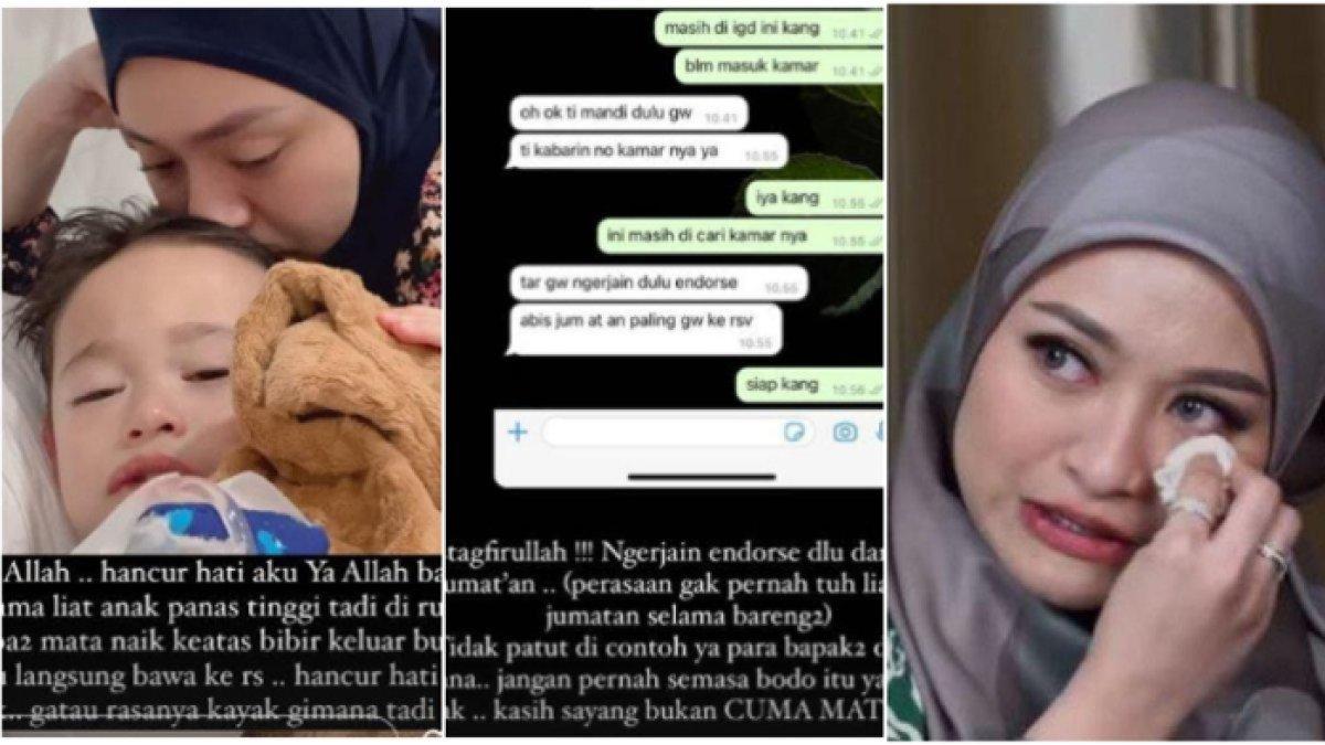 Nathalie Holscher murka Sule cuek dengan kondisi Adzam saat sakit.