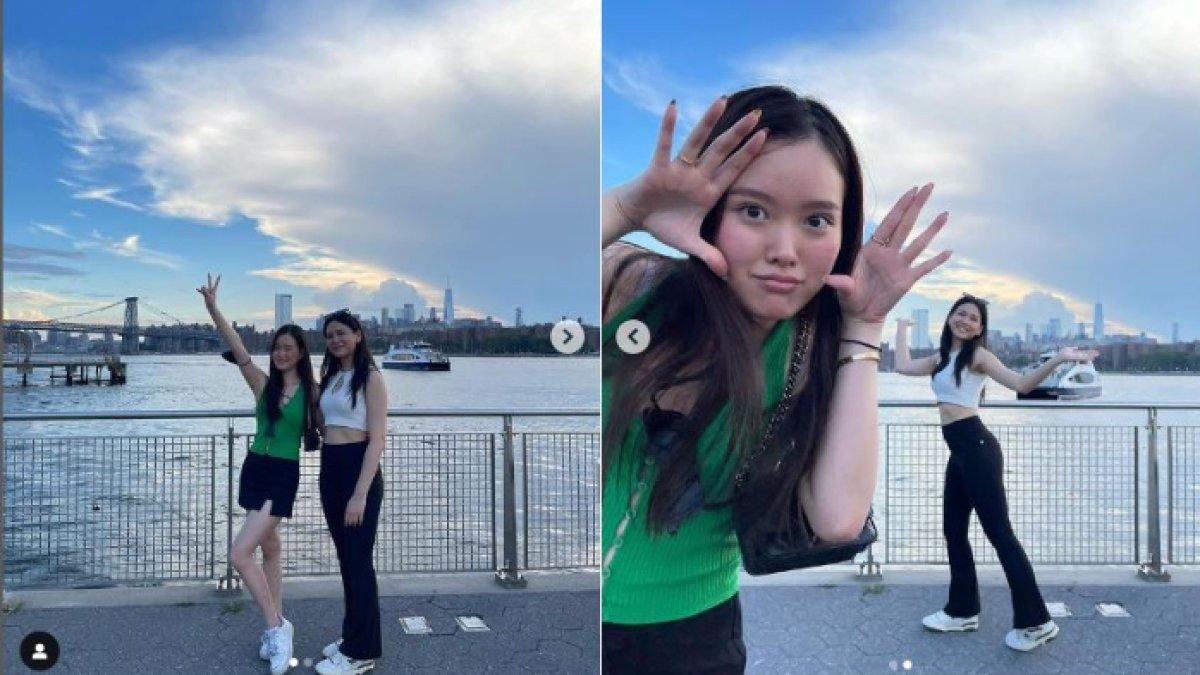 Nathania juga sering menghabiskan waktu untuk berjalan-jalan di Amerika Serikat
