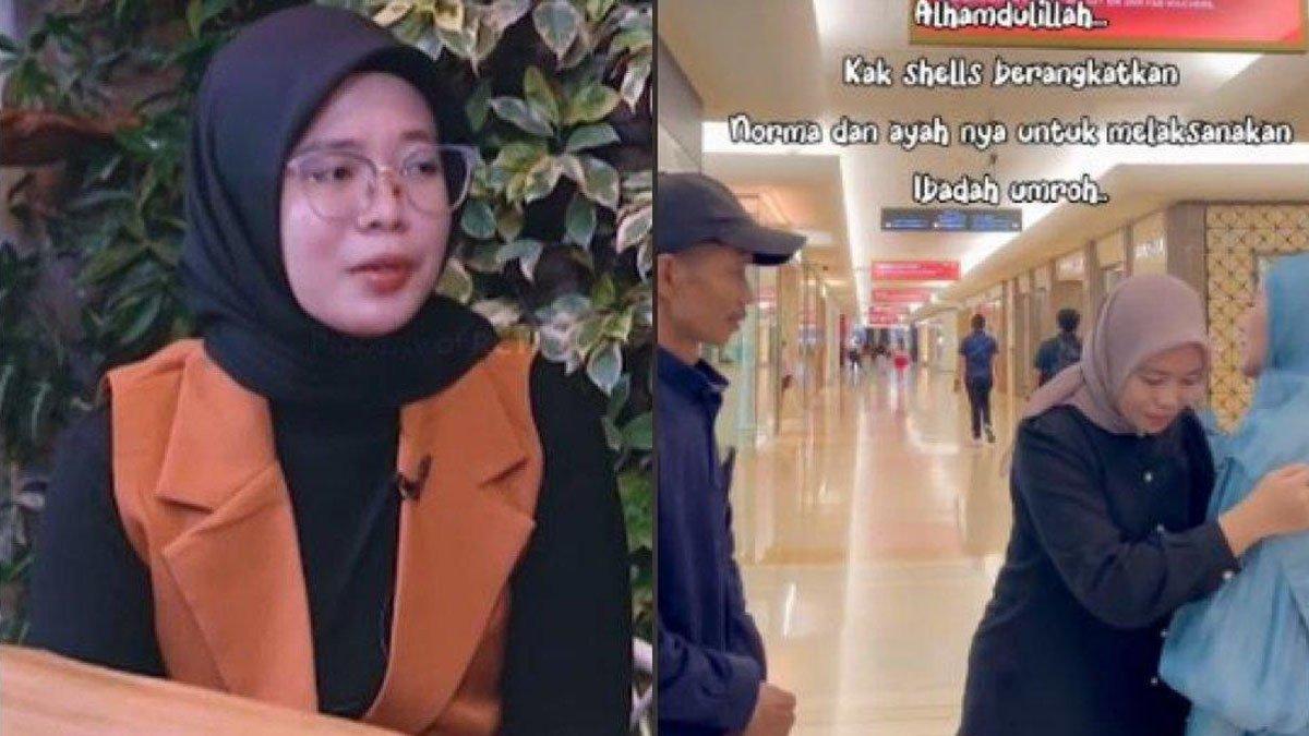 Norma Risma dan ayahnya dapat hadiah umrah gratis.