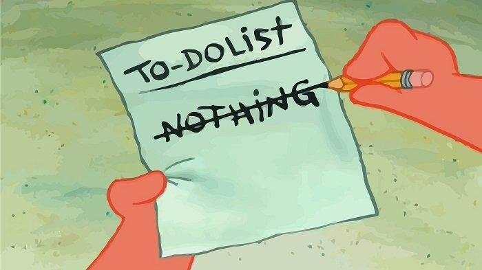 Patrick Star To do list.