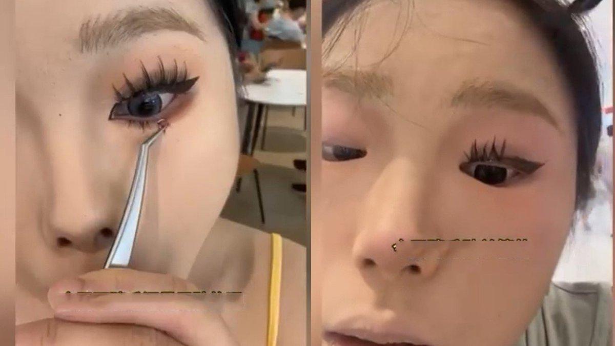 Pemakaian bulu mata dan eyeliner adalah kunci trik makeup ala China.
