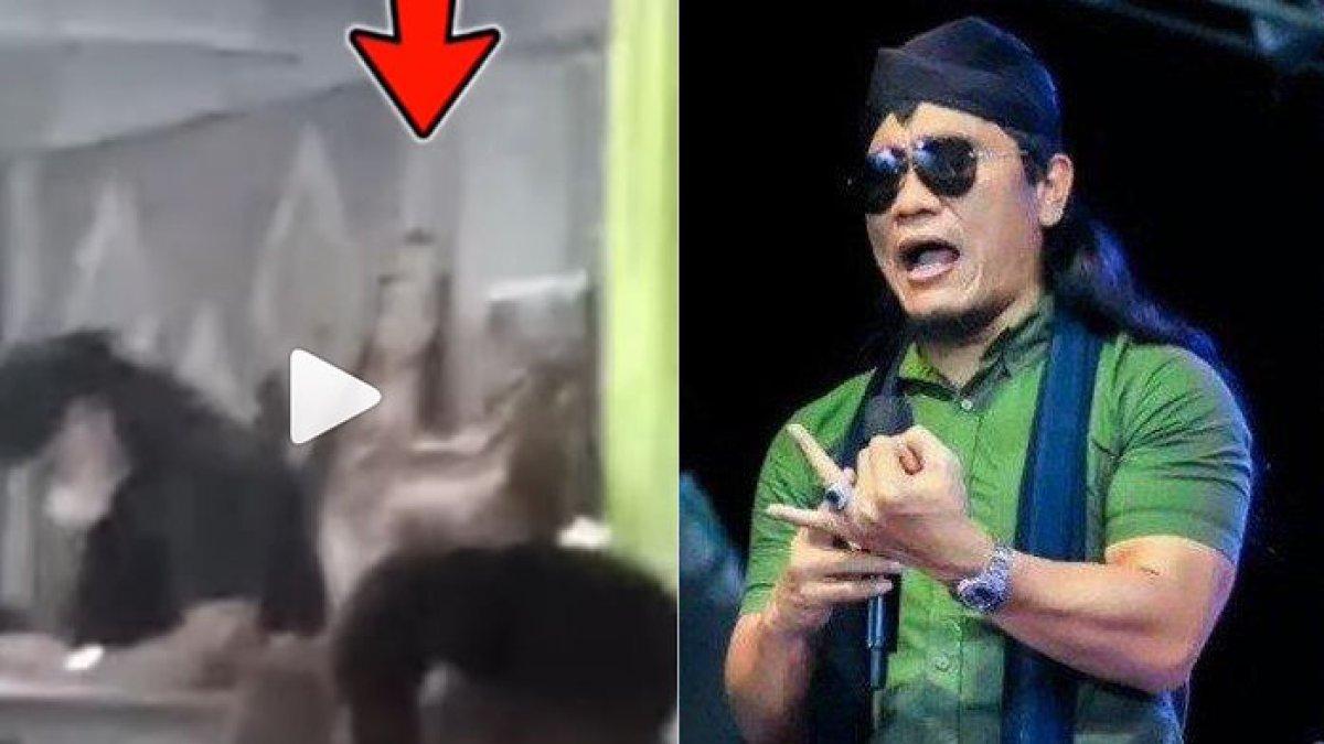 Sosok penampakan di posisi bawah panah merah
