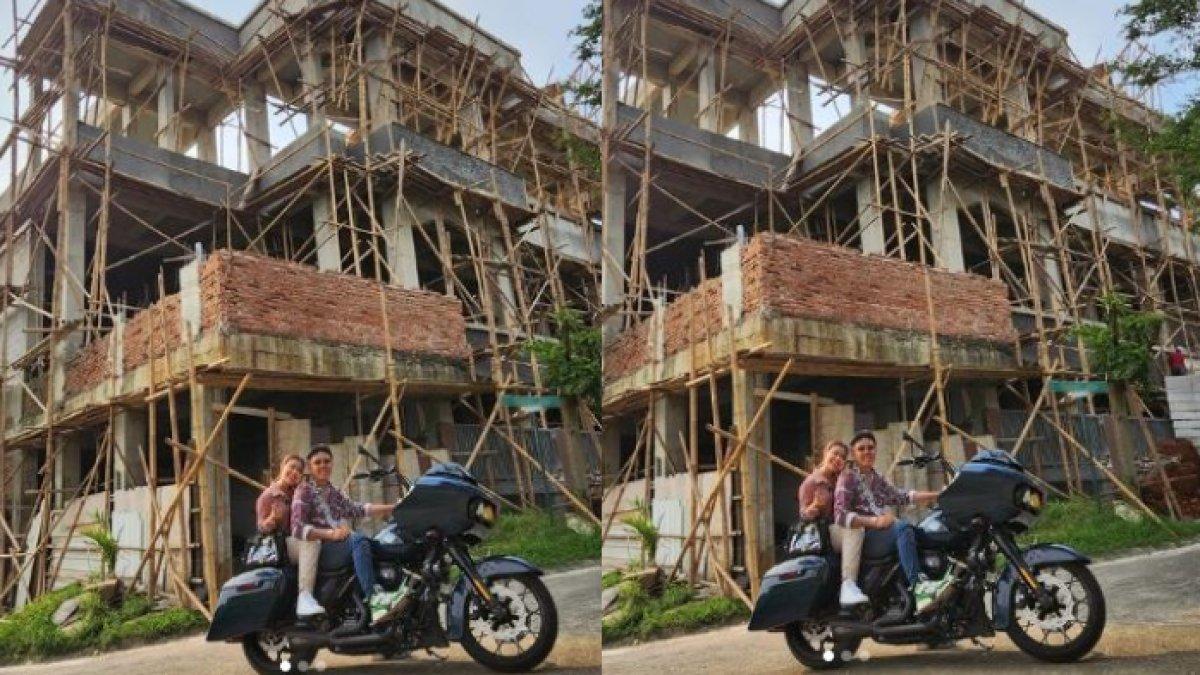 Penampakan rumah yang sedang dibangun Pablo Benua dan Rey Utami