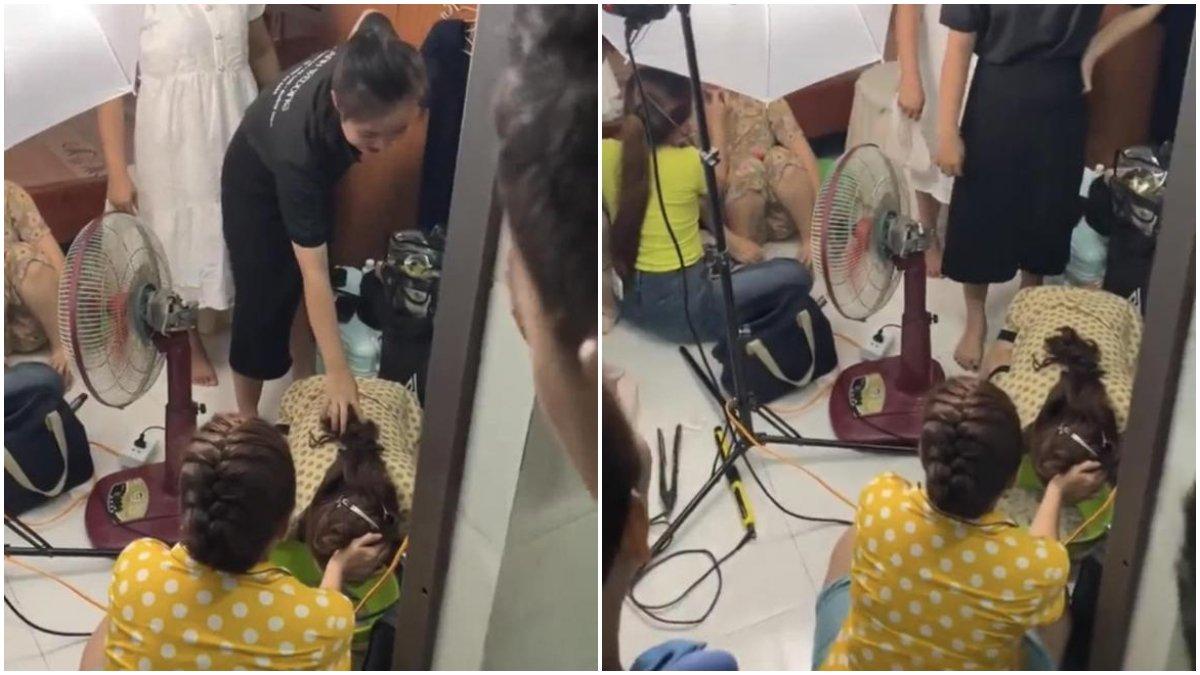 Pengantin sampai muntah-muntah usai pesta mabuk semalam sebelum acara.