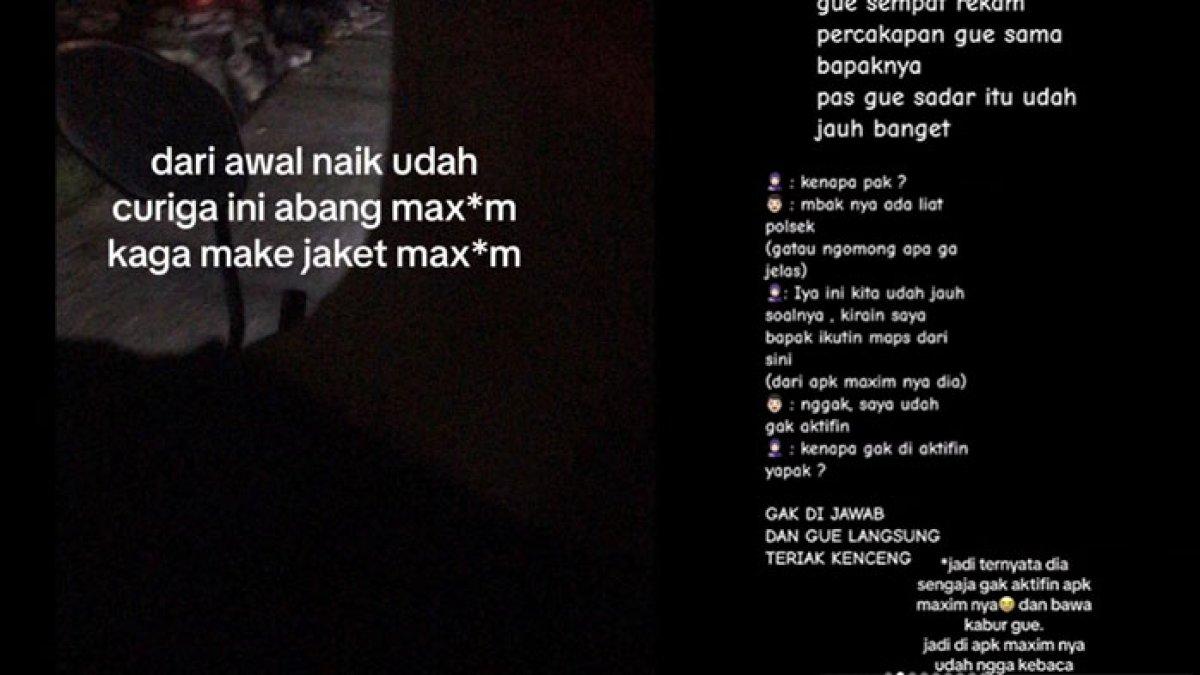 Percakapan cewek dengan driver Maxim