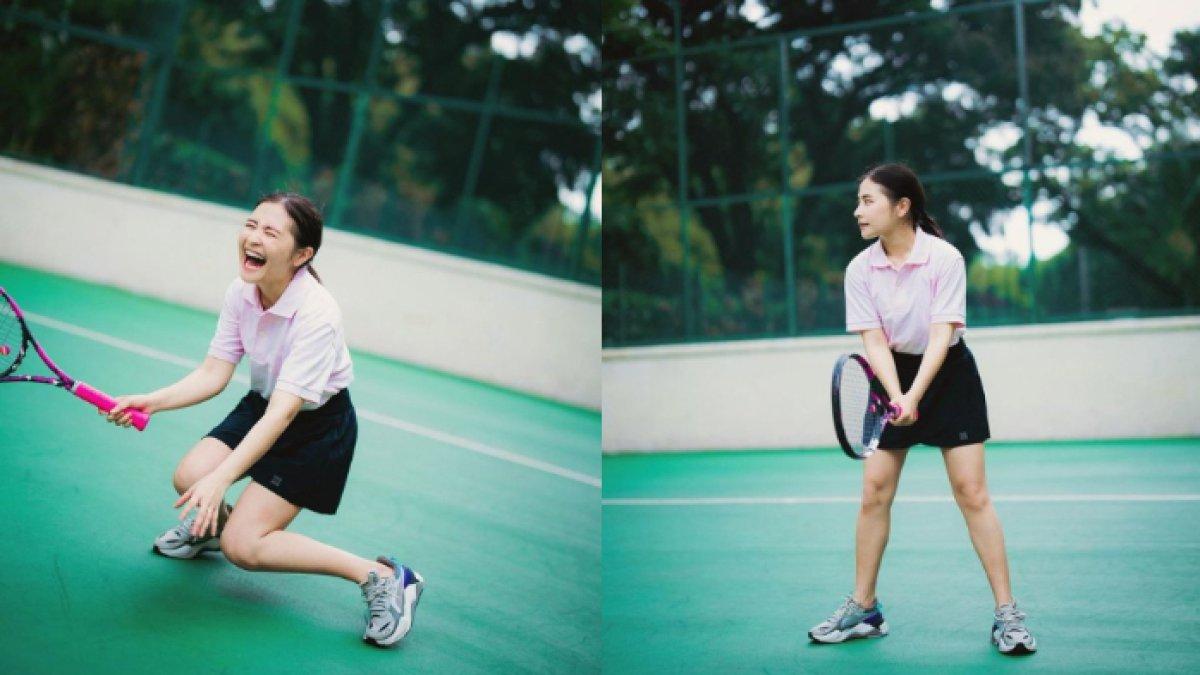 potret Prilly Latuconsina main tenis